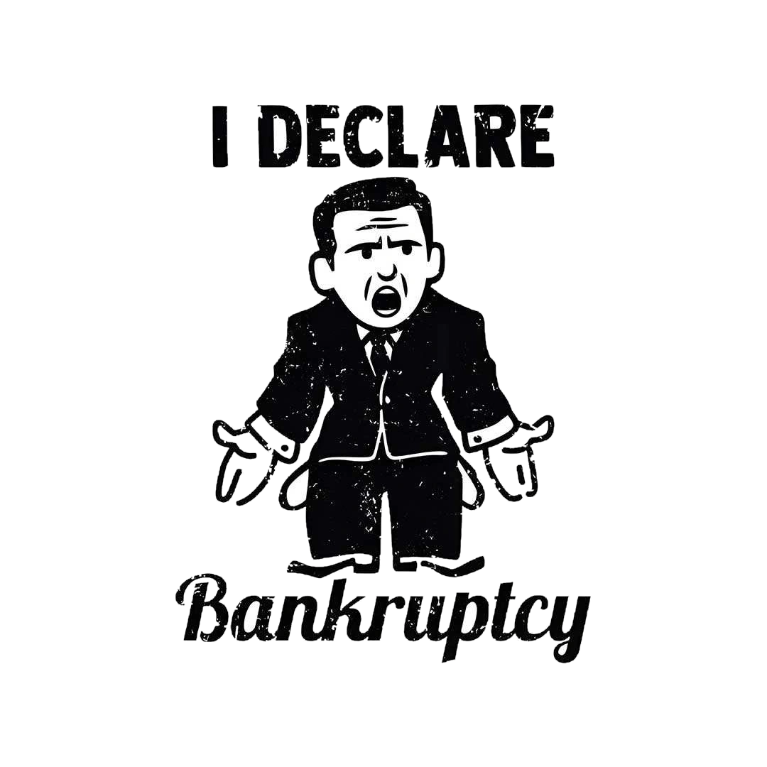 I Declare Bankruptcy Sticker